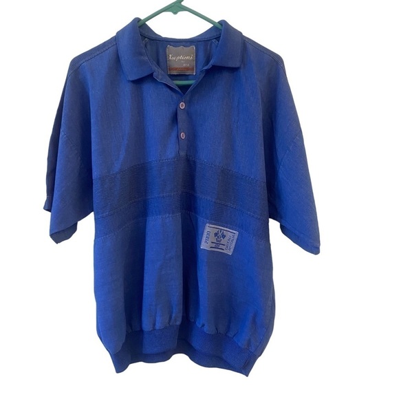 VINTAGE 80’s 90’s Xceptions Large Men’s Blue - Picture 1 of 6